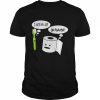 I hate my job toothbrush toilet paper  Classic Men's T-shirt