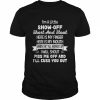 I’m A Little Show-Off Short And Stout Here Is My Finger Here T-Shirt Classic Men's T-shirt