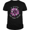 In October We Wear Pink Breast Cancer Costume Sunflower Teen T-Shirt Classic Men's T-shirt