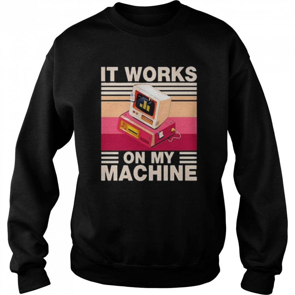 It Works On My Machine vintage  Unisex Sweatshirt