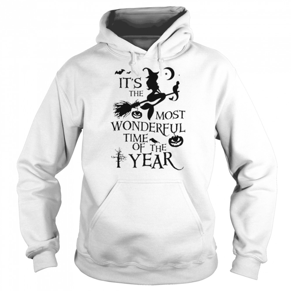 It’s the most wonderful time of the year mermaid witch pumpkin Halloween  Unisex Hoodie