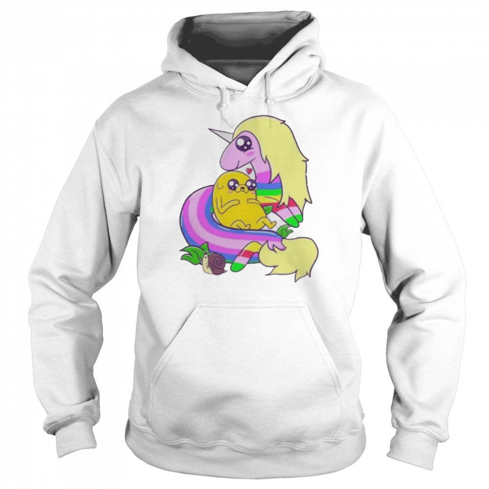 Jake And Lady Rainicorn Adventure Time Shirt Unisex Hoodie