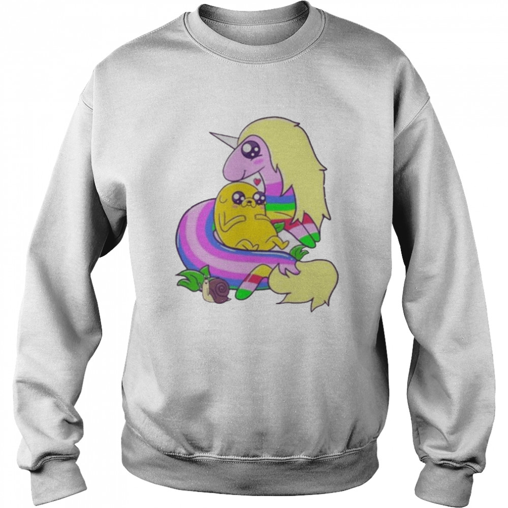 Jake And Lady Rainicorn Adventure Time Shirt Unisex Sweatshirt