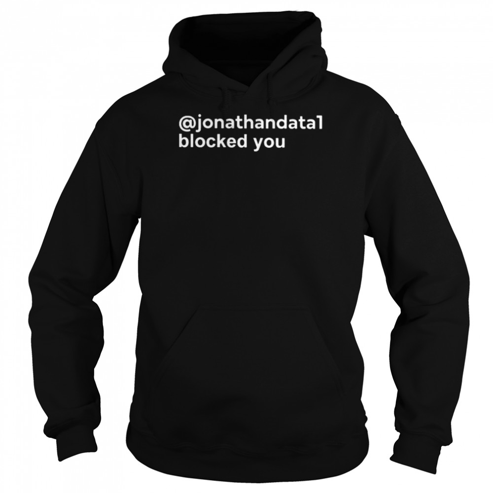 Jonathandata1 blocked you  Unisex Hoodie