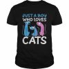 Just a Boy who Loves Cats Shirt Classic Men's T-shirt