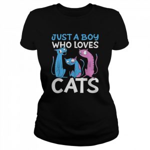 Just a Boy who Loves Cats Shirt Classic Women's T-shirt