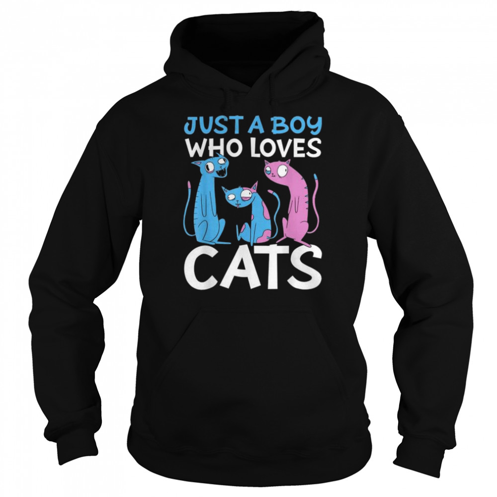 Just a Boy who Loves Cats Shirt Unisex Hoodie