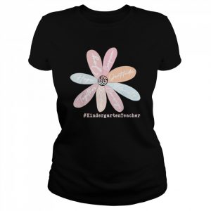 Kindergarten Teacher Back To School Retro Daisy Affirmations Shirt Classic Women's T-shirt