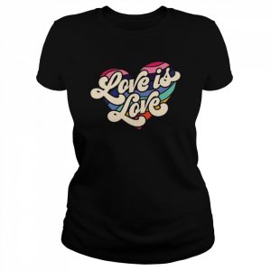 LGBT heart love is love  Classic Women's T-shirt