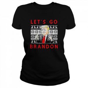 Let’s Go Brandon Christmas Trump Anti Biden Unisex T-Shirt Classic Women's T-shirt