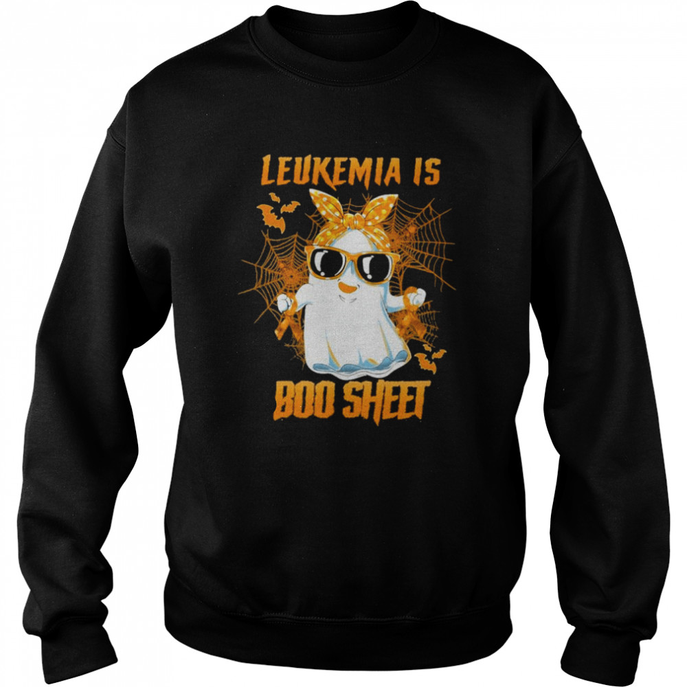 Leukemia is Boo sheet Happy Halloween  Unisex Sweatshirt