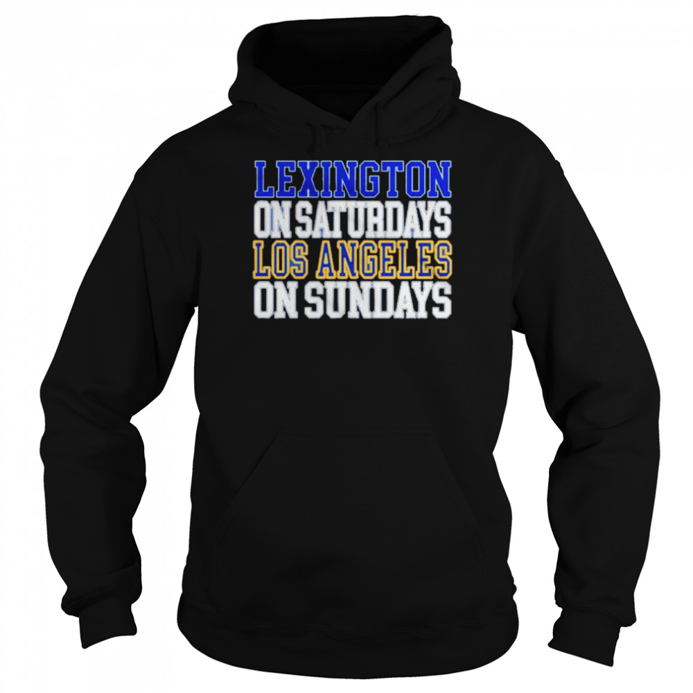 Lexington on saturdays Los Angeles sundays  Unisex Hoodie