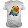 Lgbt+ Gay Pride Lovebird Parrot  Classic Men's T-shirt