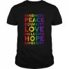 Lgbt kindness peace equality love inclusion hope diversity  Classic Men's T-shirt