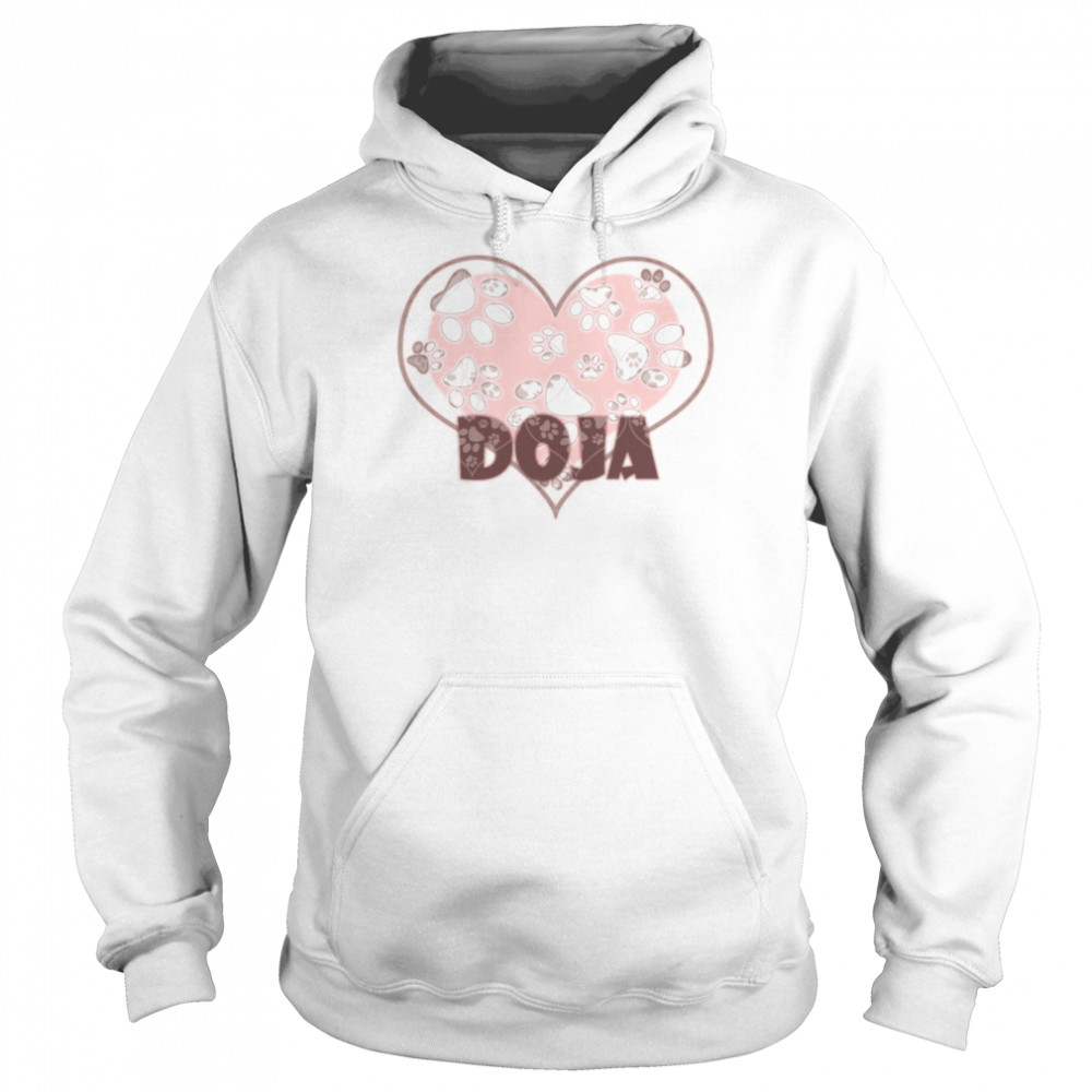 Love Doja With Cute Pink Paw  Unisex Hoodie