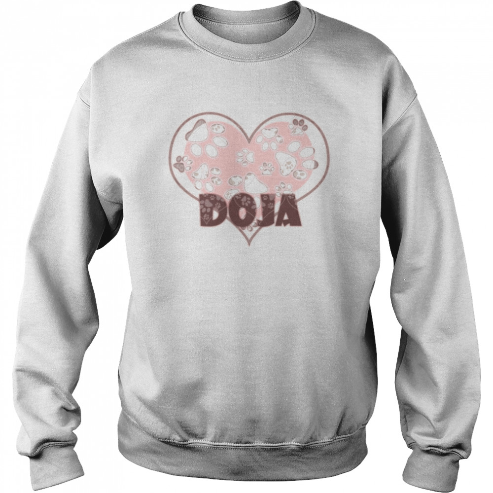 Love Doja With Cute Pink Paw  Unisex Sweatshirt