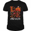 Love Turkey Thanksgiving Nurse Life Shirt Classic Men's T-shirt