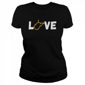 Love West Virginia Map  Classic Women's T-shirt