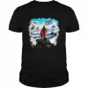 Luke Skywalker rebel above the sea of snow  Classic Men's T-shirt