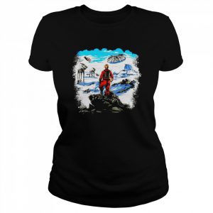 Luke Skywalker rebel above the sea of snow  Classic Women's T-shirt