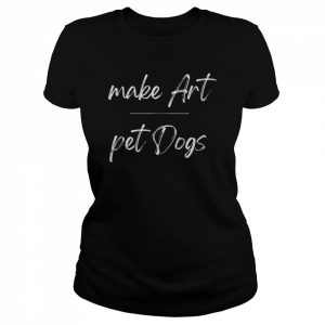 Make Art Pet Dogs T-Shirt Classic Women's T-shirt