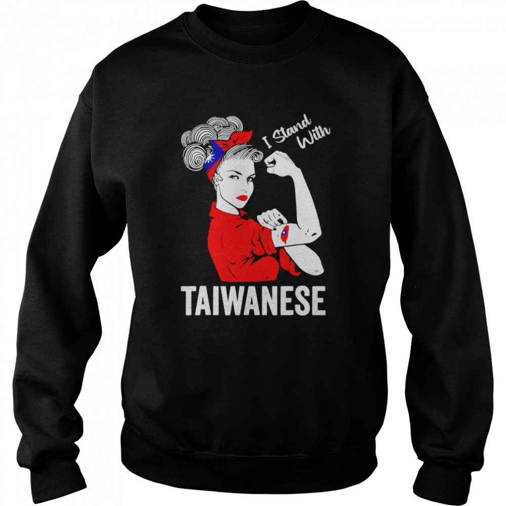 Messy Bun Taiwanese Girls Unbreakable Taiwanese Pride T-Shirt Unisex Sweatshirt