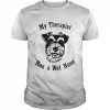 Miniature Schnauzer My Therapist has a Wet Nose T-Shirt Classic Men's T-shirt