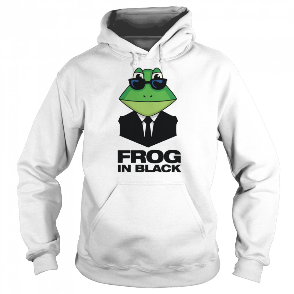 Mr Fritzzz As Frog In Black Tri-Blend Men In Black  Unisex Hoodie