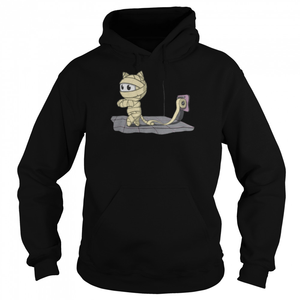 Mummy Cat Toilet Paper T-Shirt Unisex Hoodie