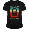 Music On World Off Shirt Classic Men's T-shirt