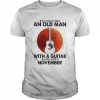 Never underestimate an old Man with a Guitar who was born in November blood moon  Classic Men's T-shirt