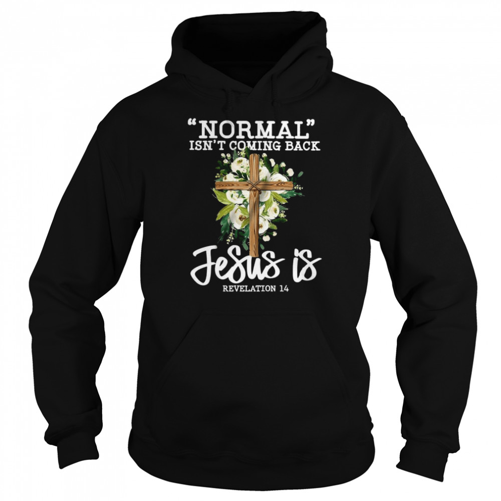 Normal Isn’t Coming Back Jesus Is Revelation 14  Unisex Hoodie