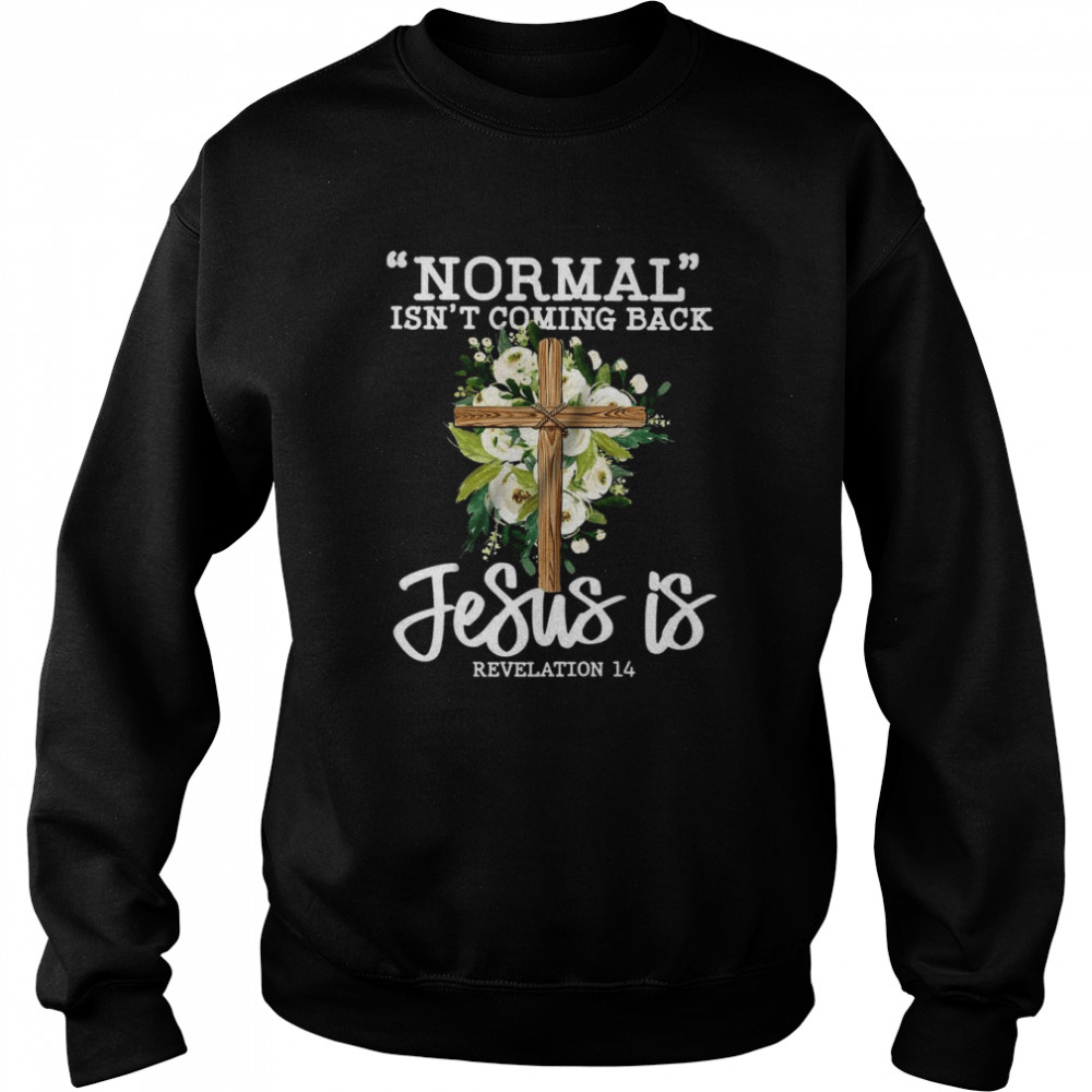 Normal Isn’t Coming Back Jesus Is Revelation 14  Unisex Sweatshirt