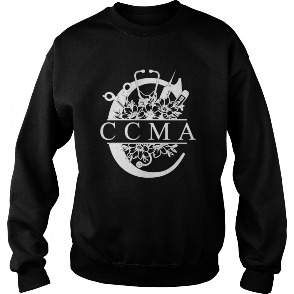 Nurse Split Floral Frame CCMA Shirt Unisex Sweatshirt