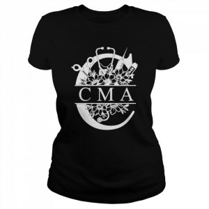 Nurse Split Floral Frame CMA Shirt Classic Women's T-shirt