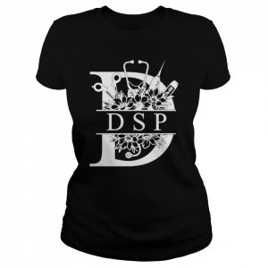 Nurse Split Floral Frame DSP Shirt Classic Women's T-shirt