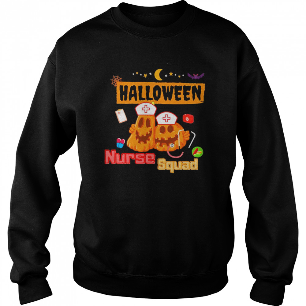 Nurse Squad Team Pumpkin Ghost Unisex T-Shirt Unisex Sweatshirt