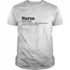 Nurse a scrub wearing coffee drinking  Classic Men's T-shirt