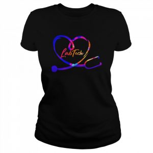 Nursing Is A Work Of Heart Lab Tech Shirt Classic Women's T-shirt