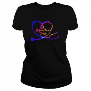 Nursing Is A Work Of Heart Monitor Tech Shirt Classic Women's T-shirt