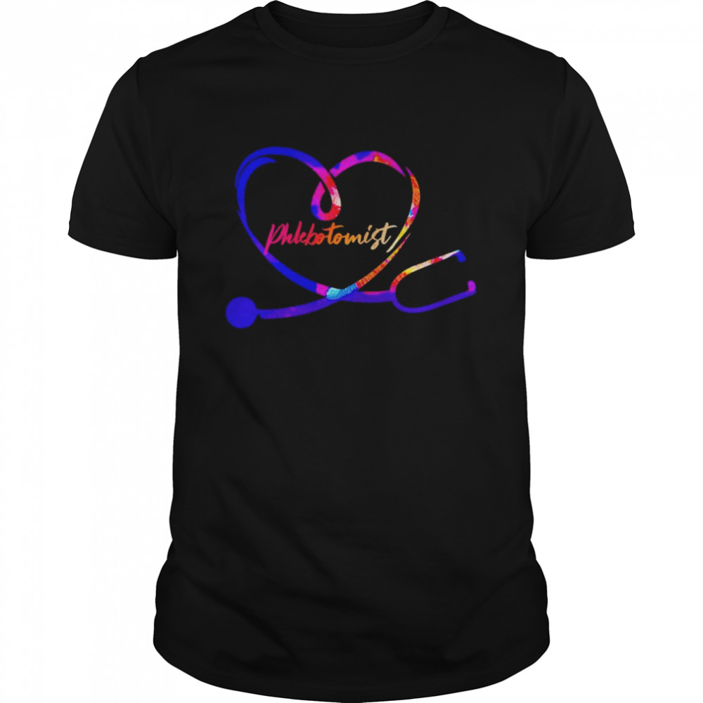 Nursing Is A Work Of Heart Phlebotomist Shirt