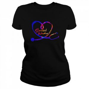 Nursing Is A Work Of Heart Social Worker Shirt Classic Women's T-shirt