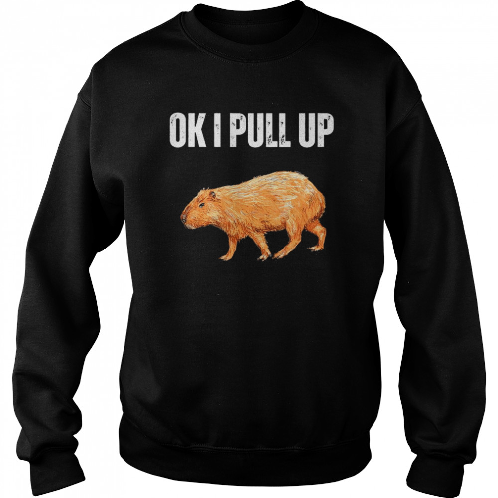 Ok I Pull Up Capybara Capybara Meme Ok I Pull Up T-Shirt Unisex Sweatshirt