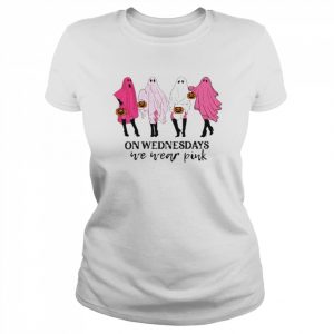 On Wednesday We Wear Pink Ghost Halloween T-Shirt Classic Women's T-shirt