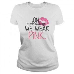 On Wednesdays We Wear Pink Sexy Lips  Classic Women's T-shirt