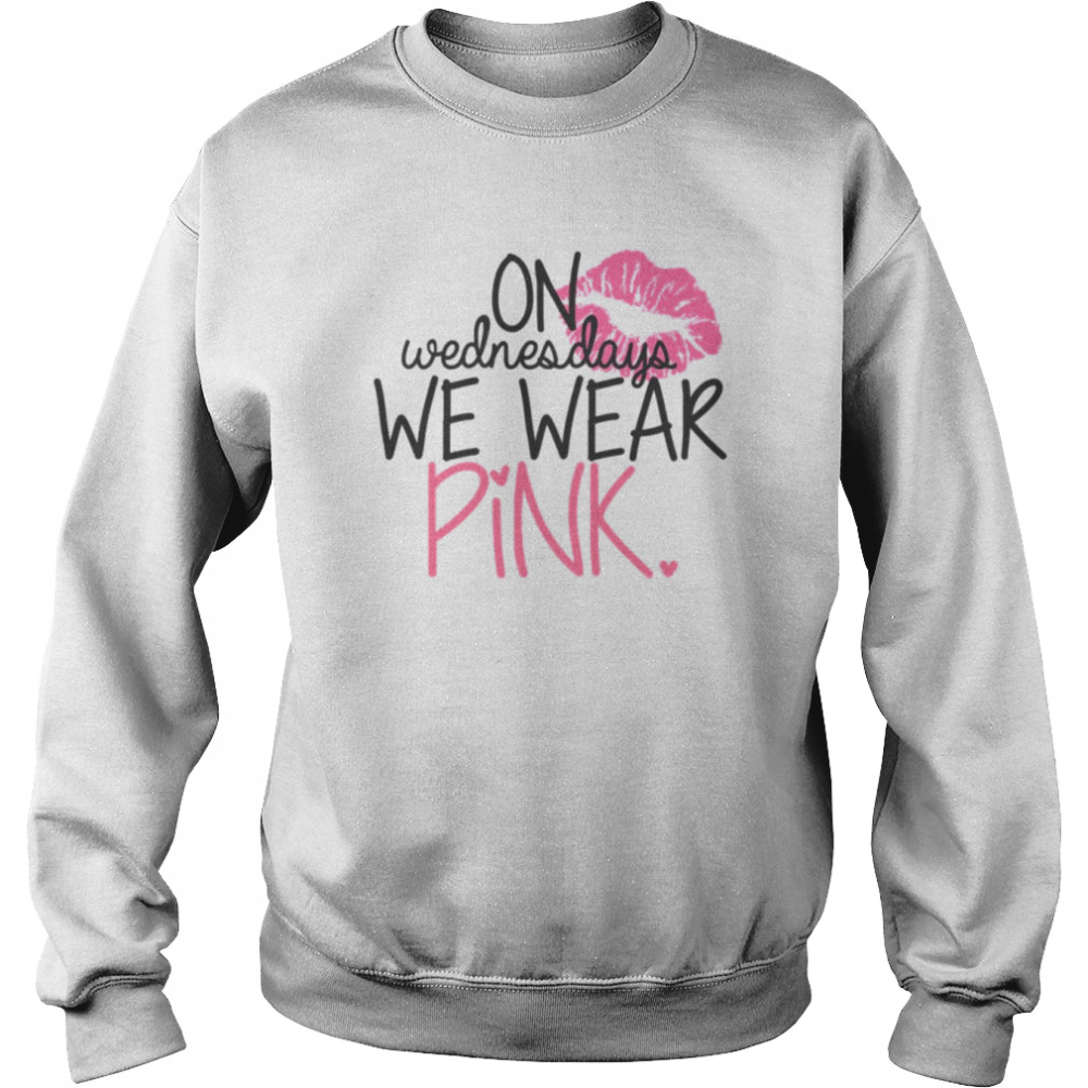 On Wednesdays We Wear Pink Sexy Lips  Unisex Sweatshirt