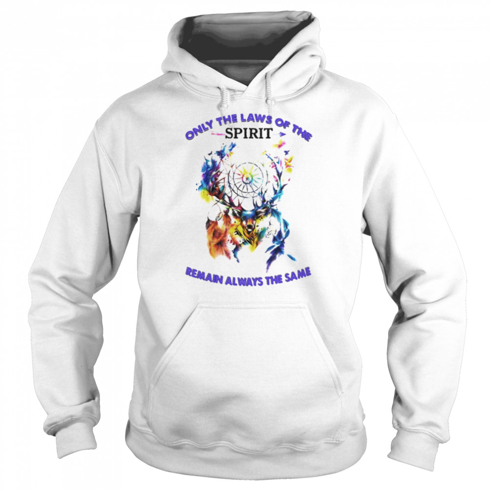 Only the laws of the spirit remain always the same  Unisex Hoodie