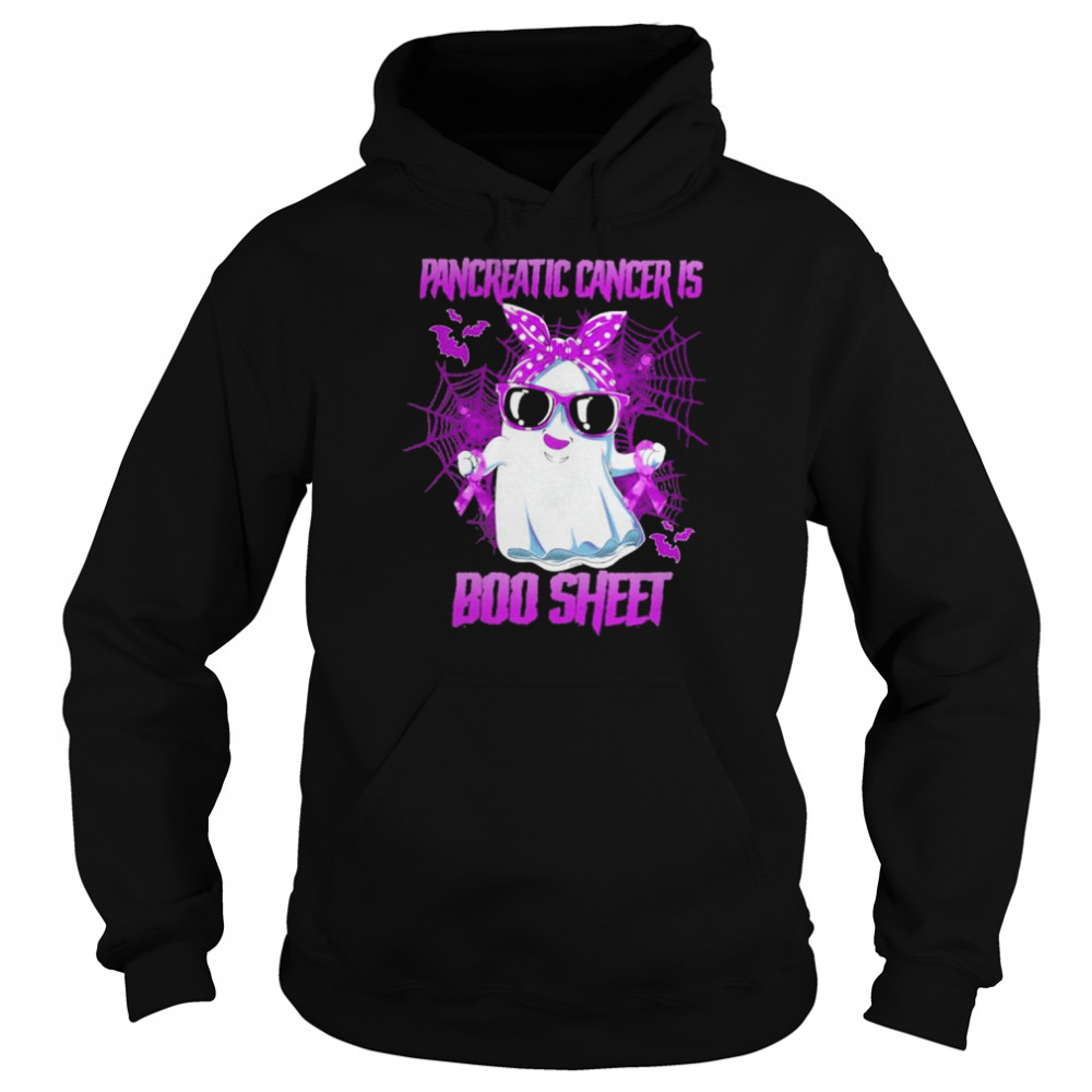 Pancreatic Cancer is Boo sheet Happy Halloween  Unisex Hoodie