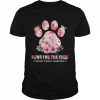 Paws for the cure breast cancer awareness floral  Classic Men's T-shirt