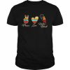 Peace Love Native Blood – Indigenous People Homeland Indian T-Shirt Classic Men's T-shirt